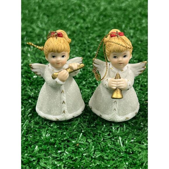 Vintage Vintage Homco Angel Ornaments 5414 with Original Box NEW - Picture 1 of 6